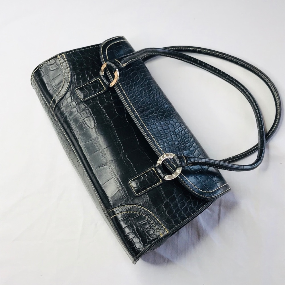 Tommy Hilfiger black Caimen pattern purse